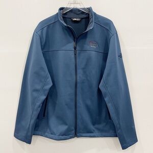 The North Face Men’s Ridgeline Soft Shell Jacket Windwall Blue Full Zip Logo XL